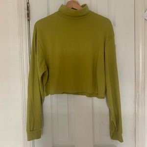 Vintage green cropped Gap turtleneck sweater shirt